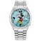 Citizen Unisex Automatic Tsuyosa Mickey Mouse Sky Blue Sunray Dial Stainless Steel Case Watch Model NJ015650L