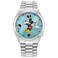 Citizen Unisex Automatic Tsuyosa Mickey Mouse Sky Blue Sunray Dial Stainless Steel Case Watch Model NJ015650L