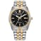 Citizen Mens EcoDrive Corso Diamond Black Dial TwoTone Stainless Steel Bracelet Watch Model BM764451E