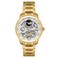 Thomas Earnshaw ES800622 Longitude Mens Watch with White Analog Dial and Gold Plated Stainless Steel Strap