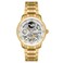 Thomas Earnshaw ES800622 Longitude Mens Watch with White Analog Dial and Gold Plated Stainless Steel Strap
