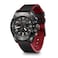 Victorinox Swiss Army Chronograph Black Dial Black and Red Rubber Strap Watch 42mm 242051
