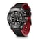 Victorinox Swiss Army Chronograph Black Dial Black and Red Rubber Strap Watch 42mm 242051