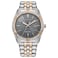 Citizen Mens EcoDrive Corso Diamond Gray Dial TwoTone Stainless Steel Bracelet Watch Model BM764655H