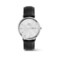 Daniel Wellington Classic 40mm Day Display Mens Watch Silver Sheffield White Silver Leather Strap Wathes