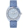Bulova Mens Oceanographer Snorkel Ceramic Case and White Perforated Rubber Strap Watch Day Date 100M WR