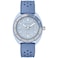 Bulova Mens Oceanographer Snorkel Ceramic Case and White Perforated Rubber Strap Watch Day Date 100M WR