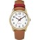 Timex Mens TW2R40100 Easy Reader 40th Anniversary 38mm TanWhite Leather Strap Watch