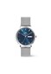 Daniel Wellington Classic 40mm Day Display Mens Watch Silver Sterling Arctic Silver 316L Stainless Steel Mesh Strap