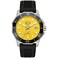 Bulova Mens Marine Star High Performance Quartz Series C Watch Black Silicone Strap Yellow Dial Style 96B431