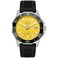 Bulova Mens Marine Star High Performance Quartz Series C Watch Black Silicone Strap Yellow Dial Style 96B431