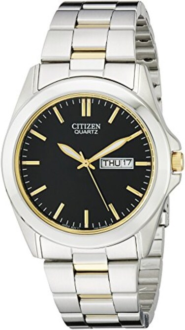 Citizen Quartz Mens Watch Stainless Steel Classic TwoTone Model BF058456E