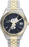 Timex Womens Peanuts x Waterbury Legacy Watch TwoTone Bracelet Blue Dial TwoTone Case