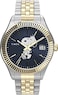 Timex Womens Peanuts x Waterbury Legacy Watch TwoTone Bracelet Blue Dial TwoTone Case