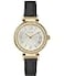 Timex Womens Dress 31mm Watch Black Strap SilverTone Dial GoldTone Case