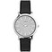Timex Womens Transcend 34mm Watch Black Strap SilverTone Dial SilverTone Case