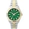 Timex Womens imex Legacy 36mm Watch TwoTone Bracelet Green Dial GoldTone Case