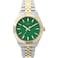 Timex Womens imex Legacy 36mm Watch TwoTone Bracelet Green Dial GoldTone Case