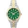 Timex Womens imex Legacy 36mm Watch TwoTone Bracelet Green Dial GoldTone Case