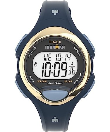Timex Womens Ironman E30 34mm Watch Black Strap Digital Dial Black Case