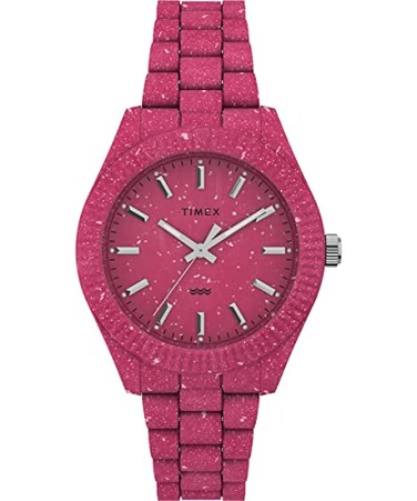 Timex Womens Legacy Ocean 37mm Watch Pink Bracelet Dial Case