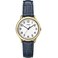 Timex Womens T2N954 South Street Blue Croco Pattern Leather Strap Watch