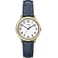 Timex Womens T2N954 South Street Blue Croco Pattern Leather Strap Watch