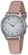 Timex Womens Easy Reader 30mm Watch SilverTone Case White Dial with Blush Leather Strap