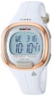 Timex Womens Ironman Triathlon Transit 33mm Resin Strap Watch Rose Gold TopRing White Resin Strap