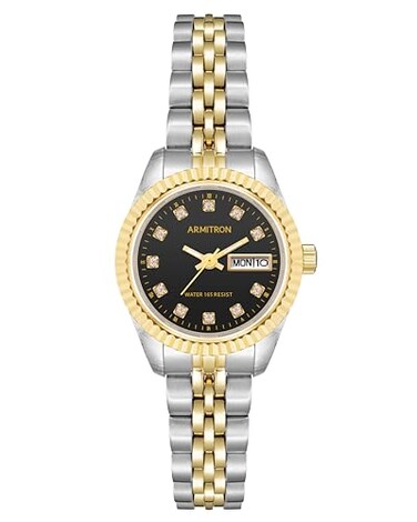 Armitron Womens Genuine Crystal Accented Bracelet Watch 752475