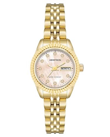 Armitron Womens Genuine Crystal Accented Bracelet Watch 752475