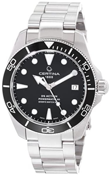 Certina Unisex DS ACTION Diver 38mm Stainless Steel Swiss Automatic Diving Watch C0328071105100