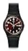 Swatch Gent Biosourced Unisex Watch Casual Plastic Black Quartz Waterproof Sir Red