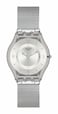 Swatch Skin Classic Biosourced Unisex Watch Casual Plastic Grey Quartz Waterproof Metal Knit
