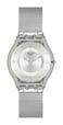 Swatch Skin Classic Biosourced Unisex Watch Casual Plastic Grey Quartz Waterproof Metal Knit