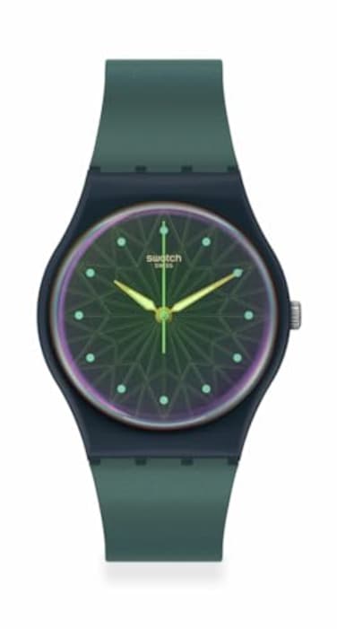 Swatch Gent Biosourced Unisex Watch Casual Plastic Blue Quartz Waterproof Dreaming of Gemstones