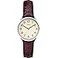 Timex Womens Easy Reader 30mm Watch SilverTone Case Cream Dial with Brown Croco Leather Strap