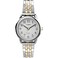 Timex Womens Easy Reader 25mm Watch SilverTone Case White Dial with TwoTone Expansion Band