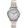 Timex Womens Easy Reader 25mm Watch SilverTone Case White Dial with TwoTone Expansion Band