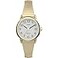 Timex Womens Easy Reader 25mm Watch GoldTone Case White Dial with Tapered Expansion Band
