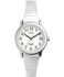Timex Womens Easy Reader 25mm Watch SilverTone Case White Dial with Tapered Expansion Band