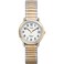 Timex Womens Easy Reader 25mm Watch TwoTone Case White Dial with ExtraLong TwoTone Expansion Band
