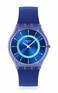 Swatch Skin Classic Biosourced Unisex Watch Casual Polymer Blue Quartz Waterproof Jammy Grape Dream