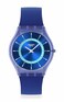 Swatch Skin Classic Biosourced Unisex Watch Casual Polymer Blue Quartz Waterproof Jammy Grape Dream