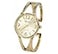 Blekon Collections Analog Quartz Womens Elegant 33mm Case Casual Metal Cuff Bangle Watch Gold