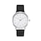 Wristology Maxi Easy Change Band Numbers Silver Watch Interchangeable Black Silicone Strap Read Analog Face with Second Hand for Women Men Nurses Teachers Seniors EMT Olivia SWS003