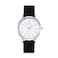Wristology Easy Change Band Maxi Numbers Womens Nurse Watch with Second Hand in Silver Interchangeable Genuine Leather Black Band Strap Large Easy Analog Men Nurses Teachers OC077