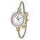 Geneva 2Tone Gold Silver Cable Band Ladies Bangle Cuff Watch
