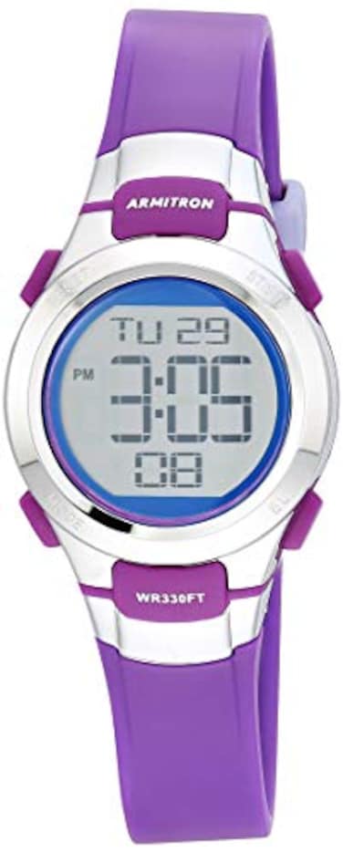 Armitron Sport Womens Quartz Sport Watch with Resin Strap Purple 12 Model 457012BPR