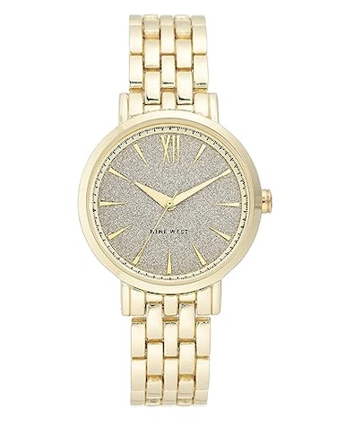 Nine West Womens GoldTone Bracelet Watch NW2402GLGB